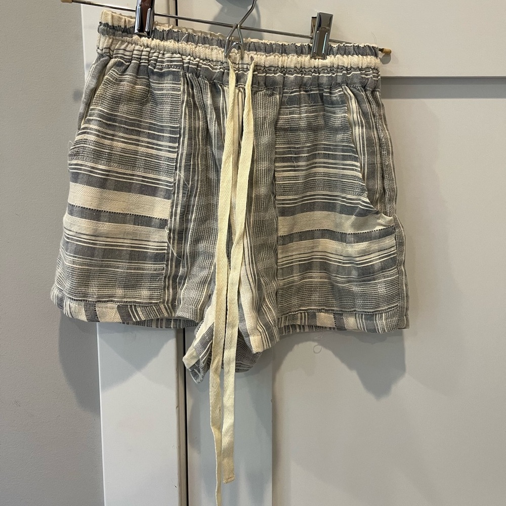 Blue and White Beach Shorts Size Small